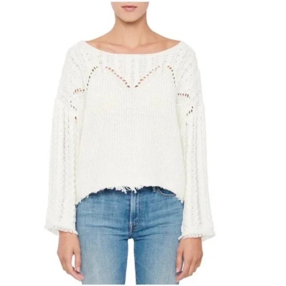 John + Jenn Atlas Fringe Sweater Revolve Pullover Fringe Boho Size XS EUC - Picture 1 of 13